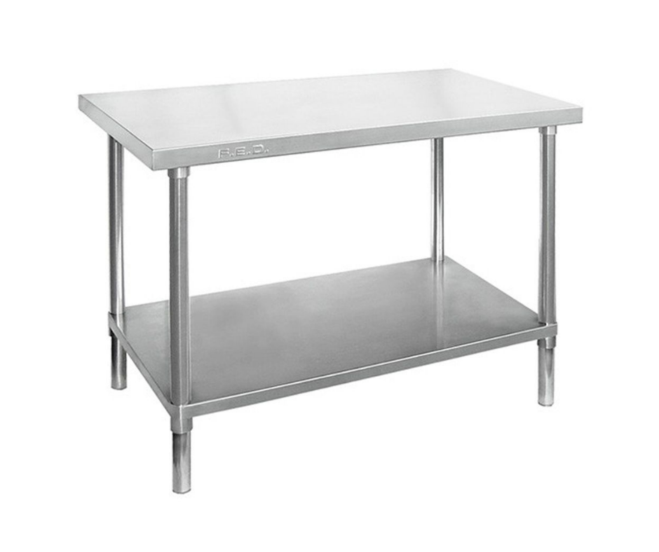  Flat Stainless Steel Bench